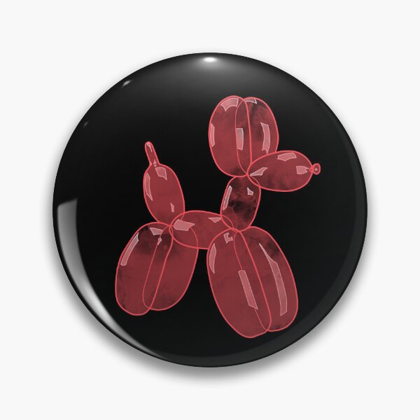 Item preview, Neon Balloon Dog - Red on Black designed and sold by FoxfireStardust.