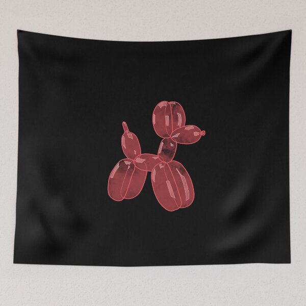 Item preview, Neon Balloon Dog - Red on Black designed and sold by FoxfireStardust.