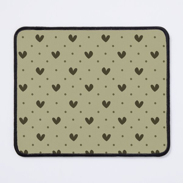 Item preview, Minimalist Sage Green and Olive Heart Pattern | Boho Sage Green Heart and Dots Pattern | Soft Sage and Olive Love Dotted Hearts | Romantic Sage Green Heart Pattern designed and sold by VivaFy.