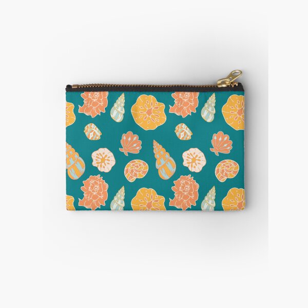 Item preview, Coastal Warm Teal Seashell Ocean Pattern designed and sold by KIrving Designs.