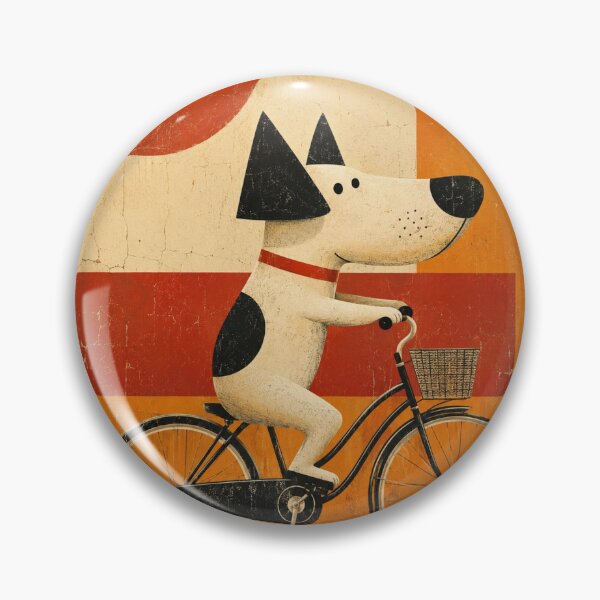 Item preview, Mid Century Dog Bicycle Ride designed and sold by Pure Craft.