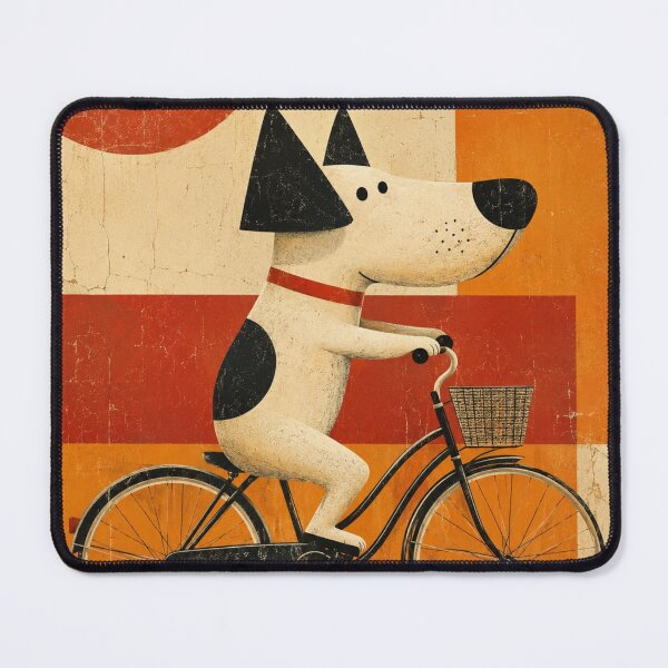 Item preview, Mid Century Dog Bicycle Ride designed and sold by Pure Craft.