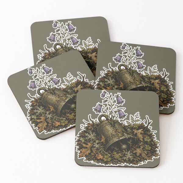Item preview, Vintage Woodland Bell Planter Botanical Forest Illustration designed and sold by SimplePoDesign.