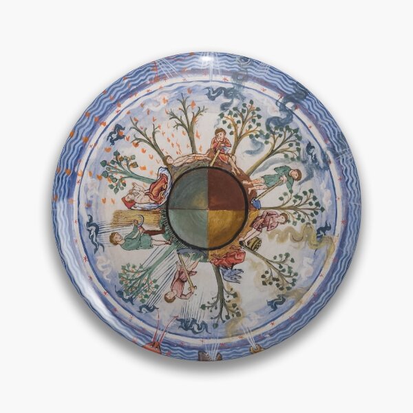 Item preview, Hildegard of Bingen Art Sticker Nature designed and sold by galadrielland.