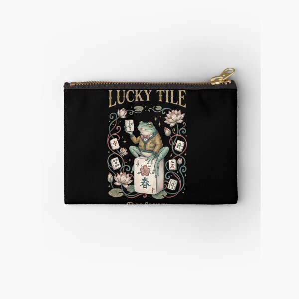 Aperçu de l'œuvre Société de Mahjong Lucky Tile Frog créée et vendue par Tiffany Roy.
