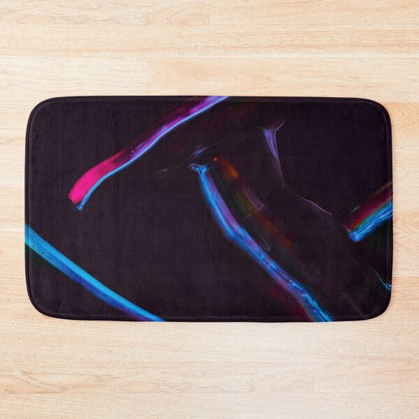 Item preview, Neon Glow Abstract – Dark Fluid Purple Light Streak Print designed and sold by BuckaBaby.