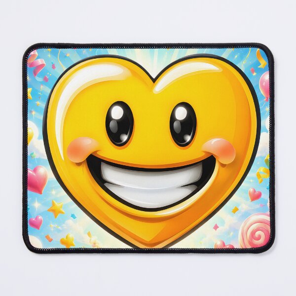 Item preview, Hearts 32 - Joyful Yellow Heart Character Party designed and sold by NikaNavi.