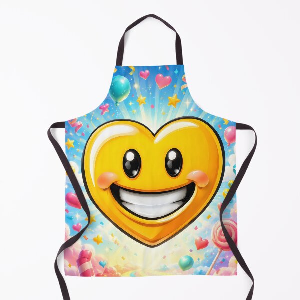 Item preview, Hearts 32 - Joyful Yellow Heart Character Party designed and sold by NikaNavi.