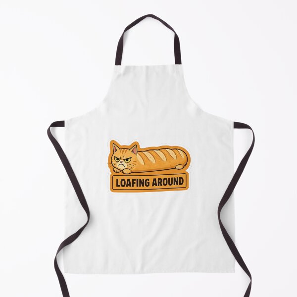 Item preview, Funny Angry Cat Loaf Bread Pun designed and sold by RareVisuals.