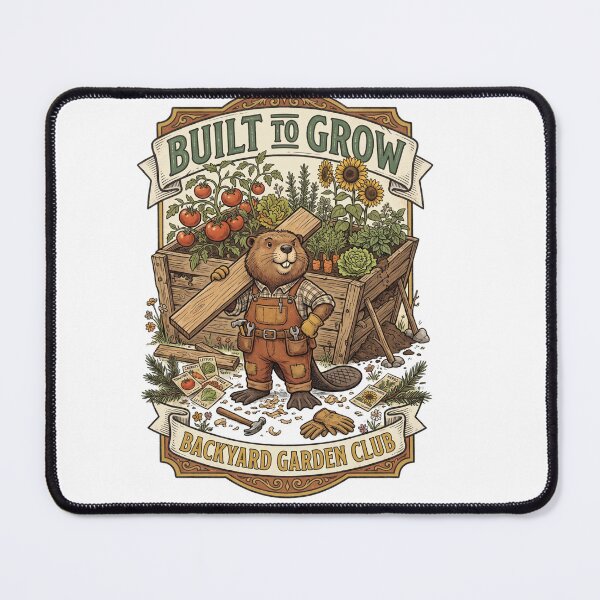 Item preview, Built To Grow Garden Beaver designed and sold by Roy & Tiffany.