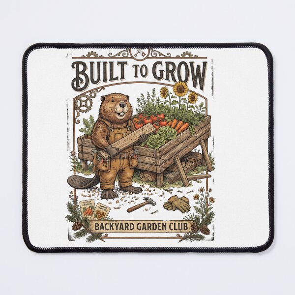 Item preview, Backyard Garden Club Beaver Badge designed and sold by Roy & Tiffany.