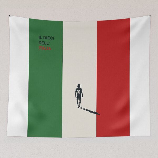 Item preview, Il Dieci dell'Italia Minimalist Poster | Italy Number 10 Football Art | Italian Soccer Print | Modern Sports Art designed and sold by Studio pod Burom.
