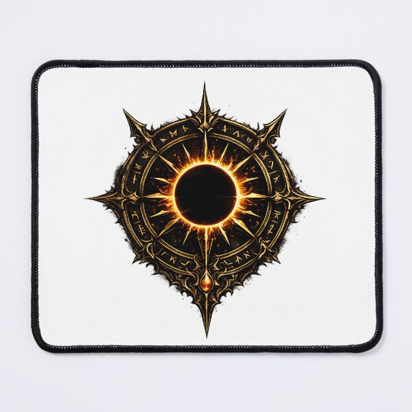 Item preview, Dark Eclipse Rune Symbol Fantasy Gothic Design designed and sold by CreativeMindsetLab.