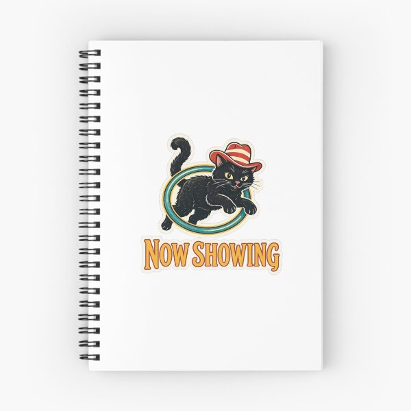 Item preview, Vintage Circus Black Cat Cowboy Hat Sticker Now Showing designed and sold by crazyhome.
