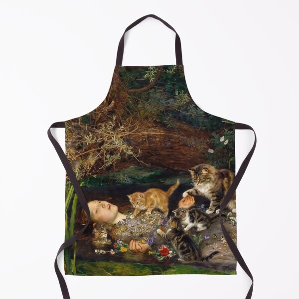 Item preview, Ophelia Painting by John Everett Millais | Ophelia Painting and cats designed and sold by TeeARTHY.