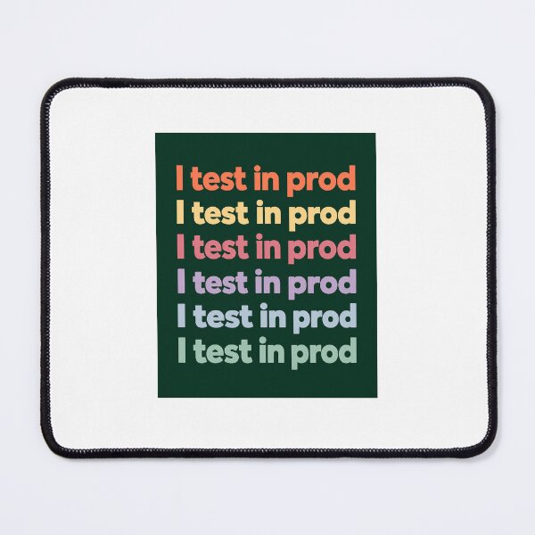 Item preview, I Test In Prod Stacked Retro Typography designed and sold by GitSticker.