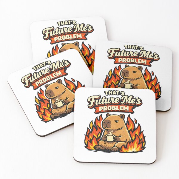 Item preview, Relaxed Capybara Coffee Lover Vintage Retro Design designed and sold by GIFT4S.
