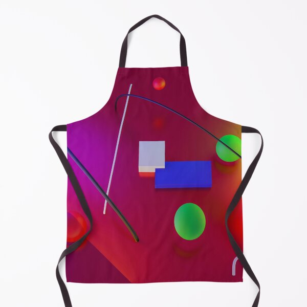 Item preview, Red Geometric Pop – Abstract Shapes Digital Art Print designed and sold by BuckaBaby.