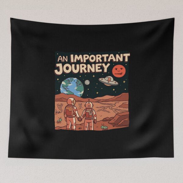 Item preview, An Important Journey Astronaut Retro Space designed and sold by UTAUTI.