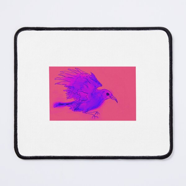 Item preview, Abstract line drawing of crow designed and sold by 8bitblackcat.
