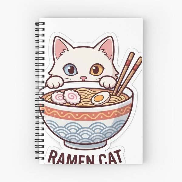 Item preview, Ramen cat designed and sold by Farinsta.