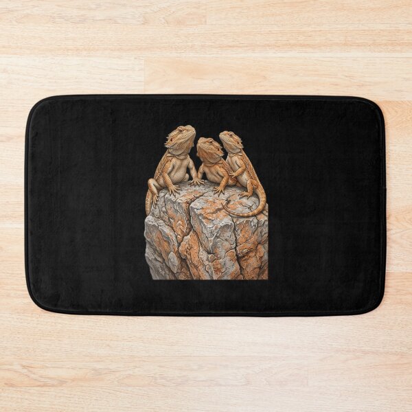 Item preview, Bearded dragons on a rock designed and sold by ReneMM.