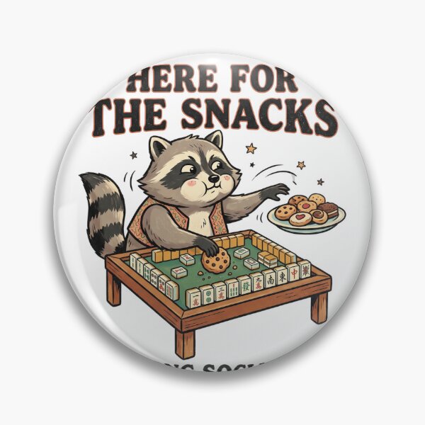 Item preview, Here For The Snacks Mahjong designed and sold by Tiffany Roy.