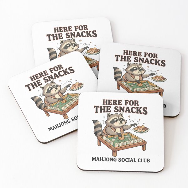 Item preview, Here For The Snacks Mahjong designed and sold by Roy & Tiffany.
