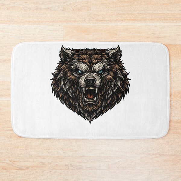 Item preview, Roaring Bear Head Fierce Wildlife Predator Illustration designed and sold by CreativeMindsetLab.