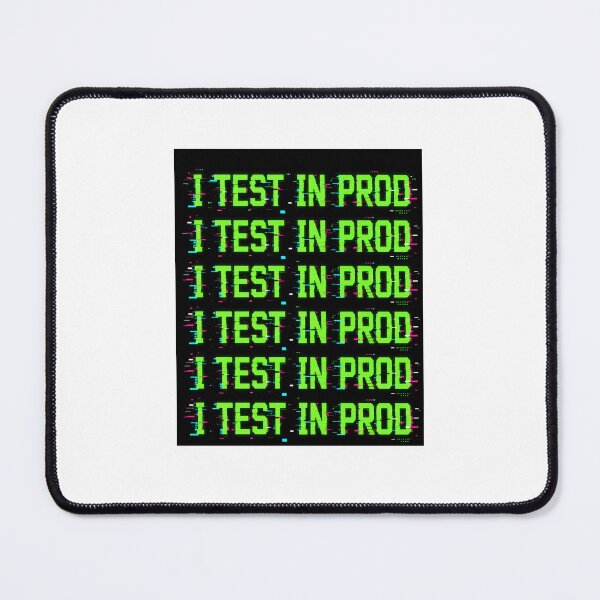 Item preview, I Test In Prod Matrix Glitch | Cyber Tech Sticker designed and sold by GitSticker.