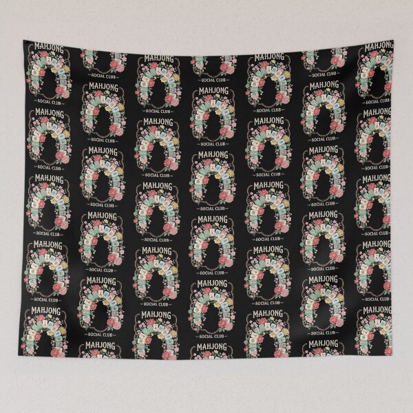 Item preview, Mahjong Social Club Floral Wreath designed and sold by Tiffany Roy.