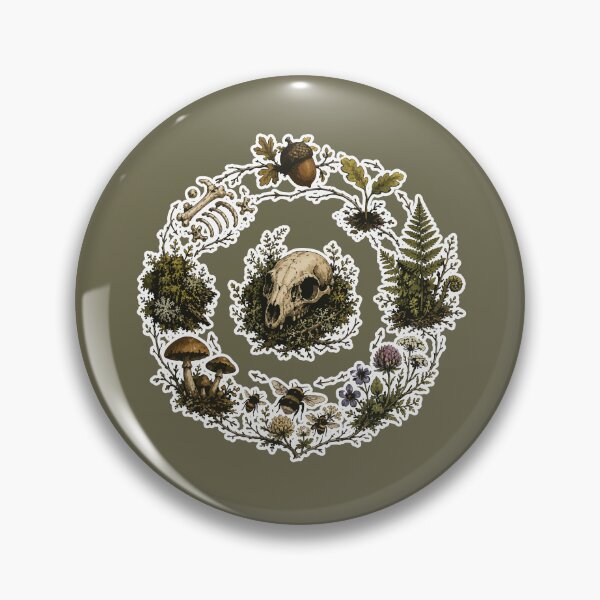 Item preview, Woodland Life Cycle Nature Wreath Botanical Illustration designed and sold by SimplePoDesign.