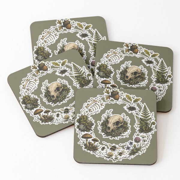 Item preview, Woodland Life Cycle Nature Wreath Botanical Illustration designed and sold by SimplePoDesign.