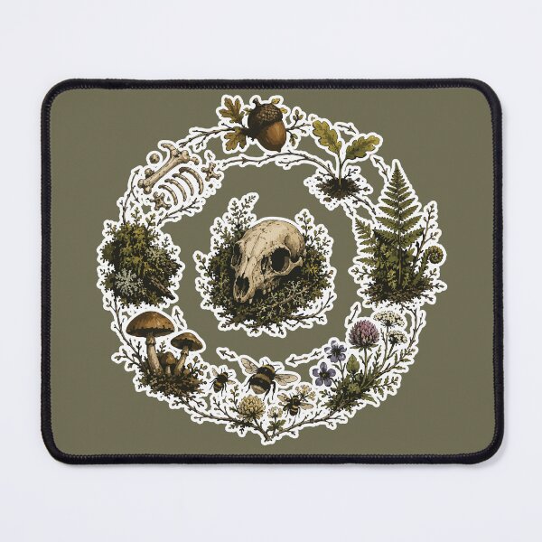 Item preview, Woodland Life Cycle Nature Wreath Botanical Illustration designed and sold by SimplePoDesign.