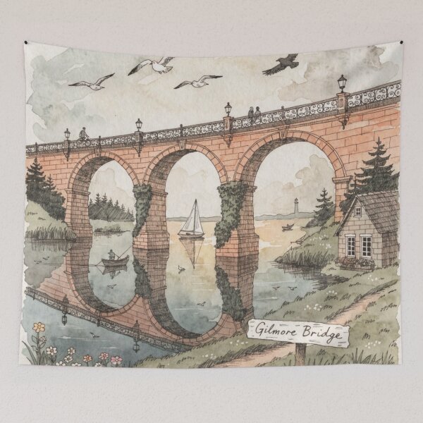 Item preview, Gilmore Bridge  designed and sold by erimedle.
