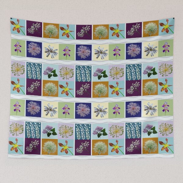 Item preview, Whimsical Mixed Flower Blossom Photo Collage designed and sold by JurateArt-DK.