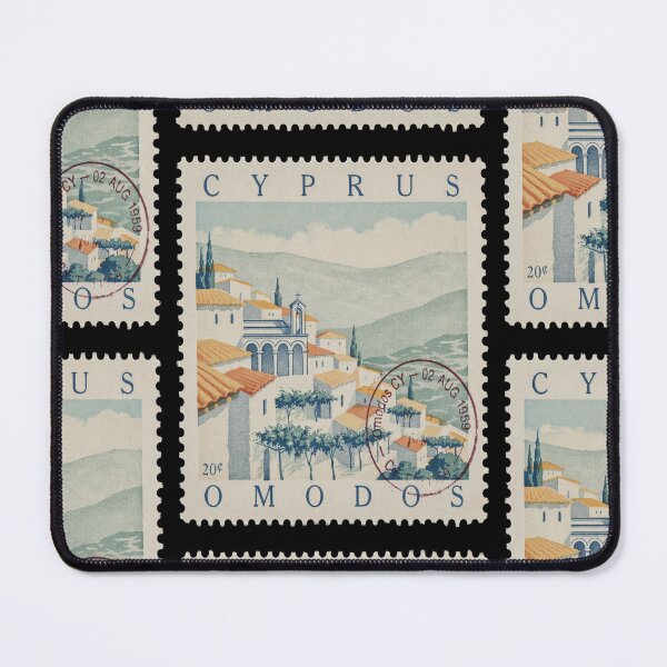Item preview, Omodos Village Cyprus Monastery Stone Crest Stamp Sticker designed and sold by stickercuffs.
