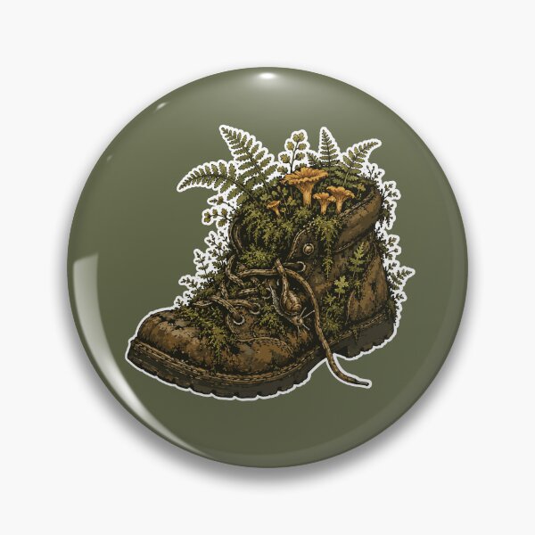 Item preview, Forest Boot Planter Woodland Botanical Illustration designed and sold by SimplePoDesign.