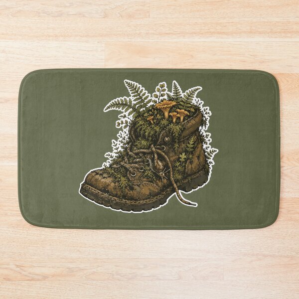 Item preview, Forest Boot Planter Woodland Botanical Illustration designed and sold by SimplePoDesign.