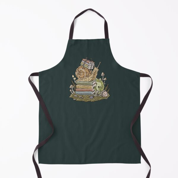 Item preview, Frog Scholar and Snail Book Grotto Cottagecore Art designed and sold by LeshanArt.