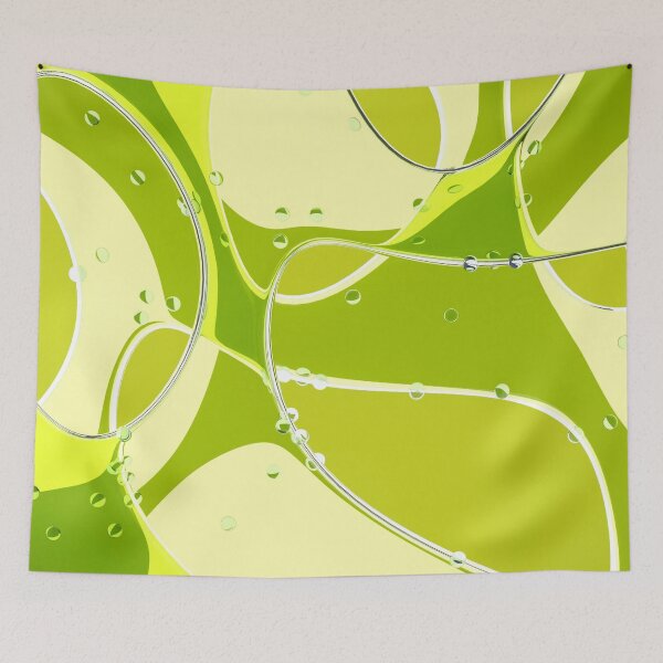 Item preview, Green Leaf Abstract – Organic Circles Pattern Print designed and sold by BuckaBaby.