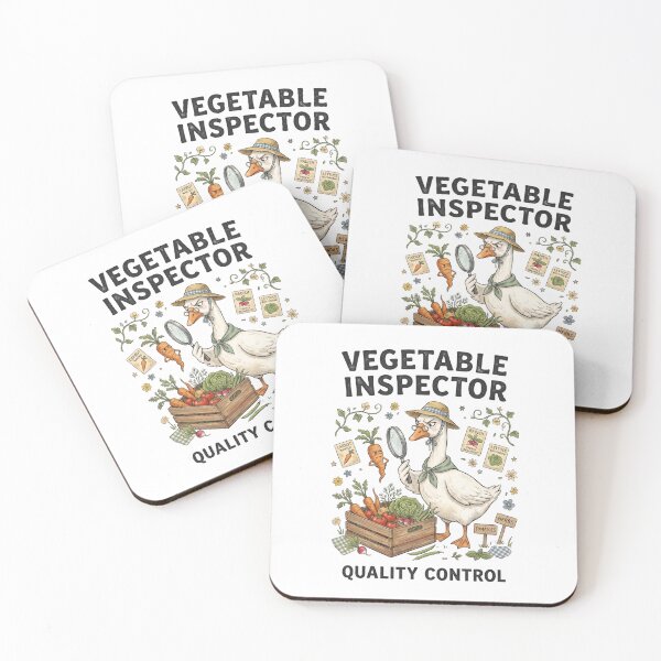 Item preview, Vegetable Inspector Quality Control Goose designed and sold by Roy & Tiffany.