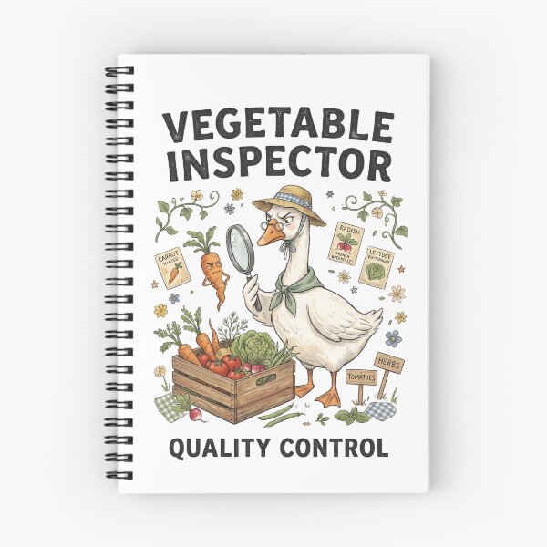 Item preview, Vegetable Inspector Quality Control Goose designed and sold by Roy & Tiffany.