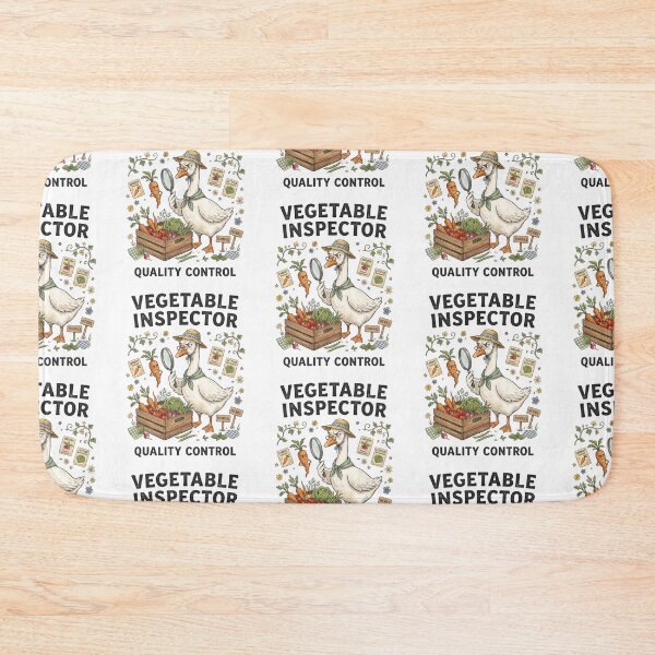 Item preview, Vegetable Inspector Quality Control Goose designed and sold by Roy & Tiffany.