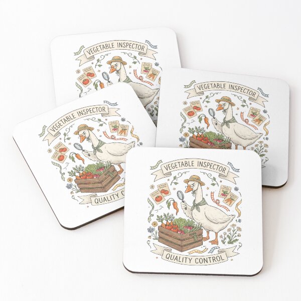 Item preview, Vegetable Inspector Goose Banner designed and sold by Roy & Tiffany.