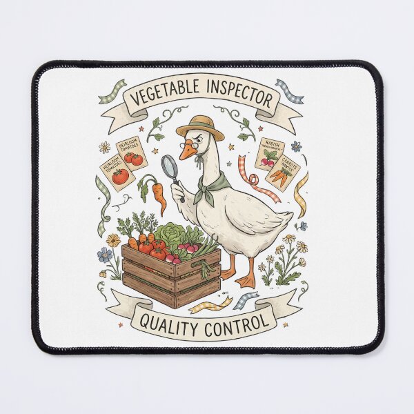 Item preview, Vegetable Inspector Goose Banner designed and sold by Roy & Tiffany.