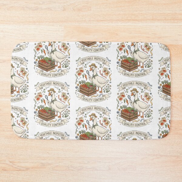 Item preview, Vegetable Inspector Goose Banner designed and sold by Roy & Tiffany.