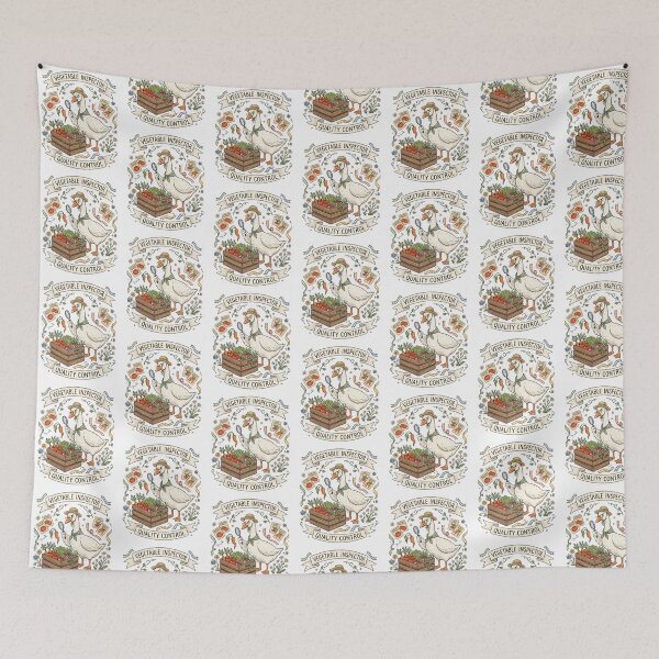 Item preview, Vegetable Inspector Goose Banner designed and sold by Roy & Tiffany.
