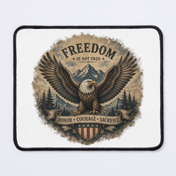 Item preview, Freedom Is Not Free | Heritage Emblem Tee designed and sold by FadedFrequency.