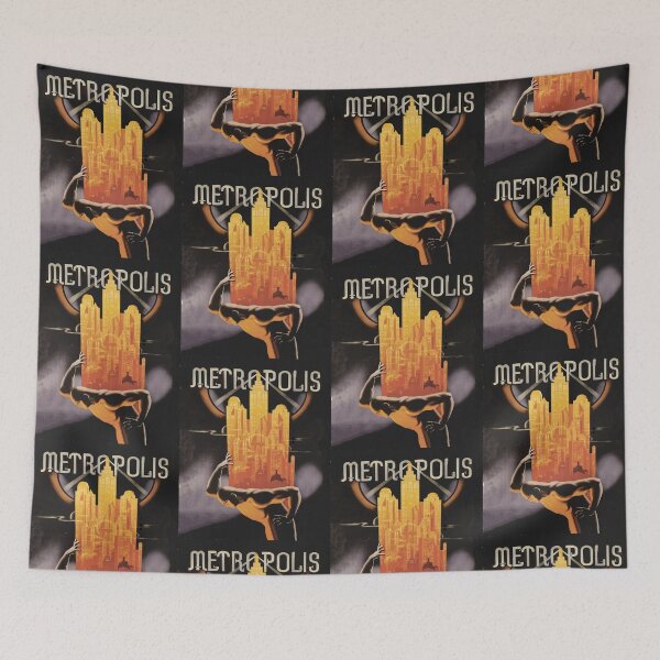 Item preview, Vintage poster for the silent film Metropolis designed and sold by stevepaint.